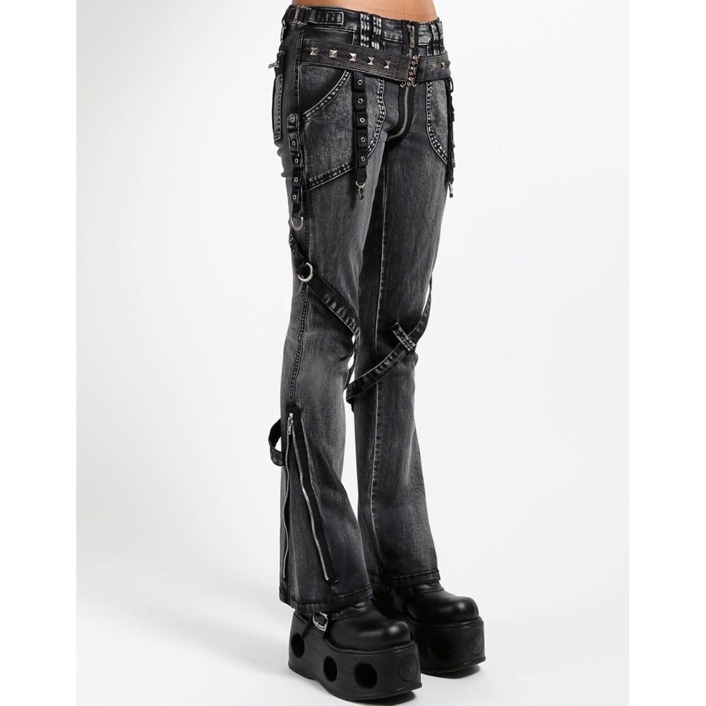 Tripp NYC - Power Belt Flared broek - Zwart